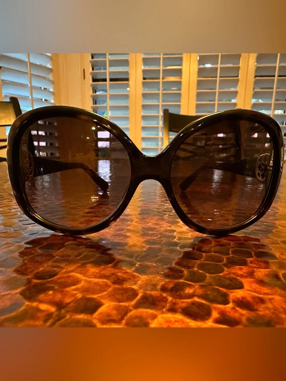 David Yurman DY044 Gold Vermeil Square Sunglasses